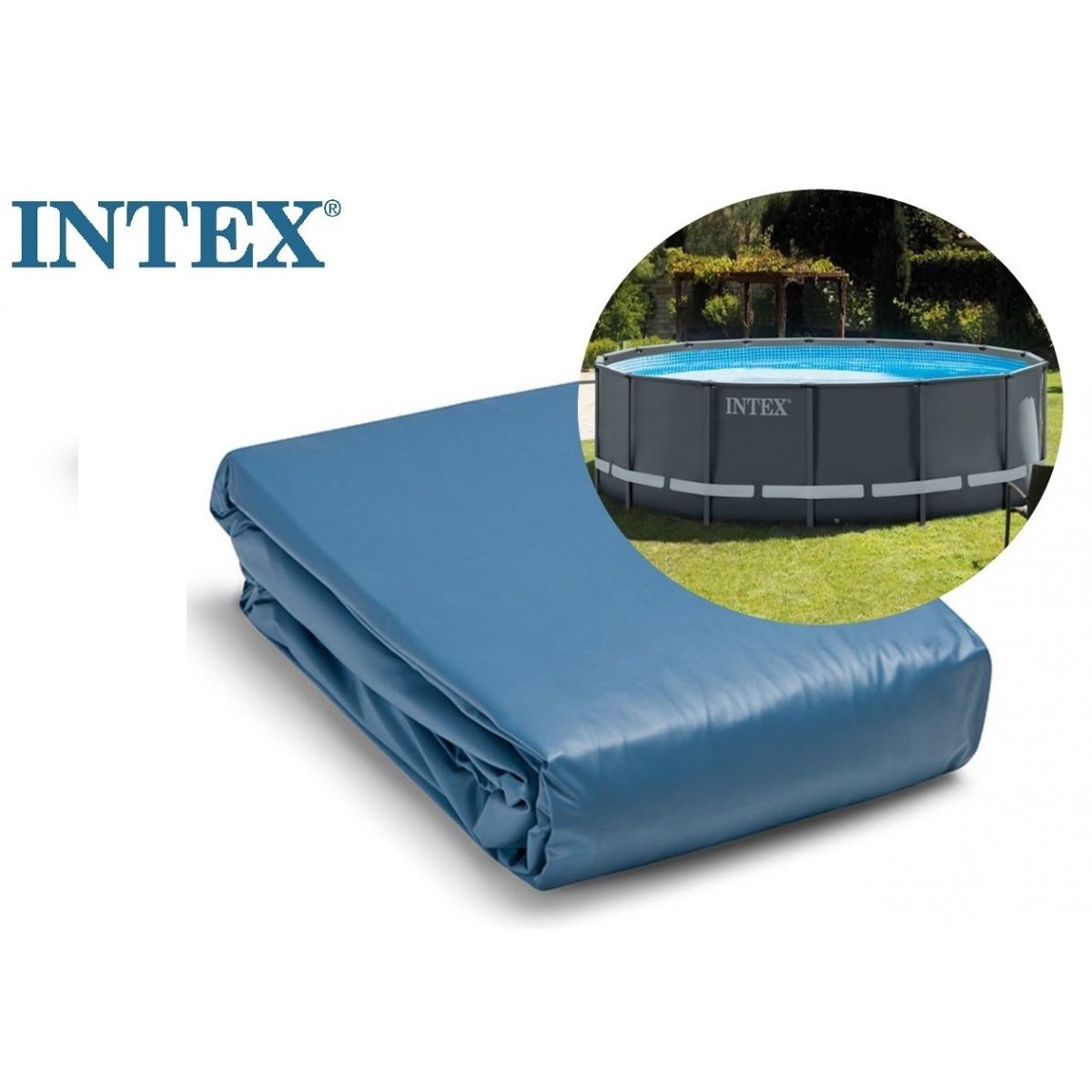 Чашковый пакет 5,49 х 1,32 м для каркасного бассейна Ultra Frame INTEX 12436A Чашковый пакет 5,49 х 1,32 м для каркасного бассейна Ultra Frame INTEX 12436A
